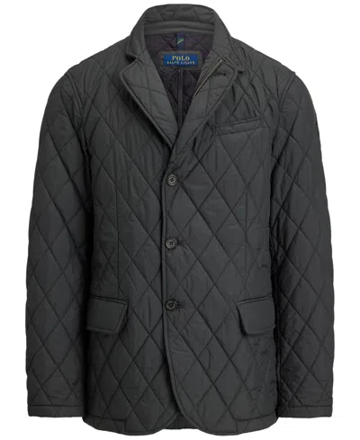 Polo Ralph Lauren Beaton Quilted Water-repellant Sport Coat Jacket In Black