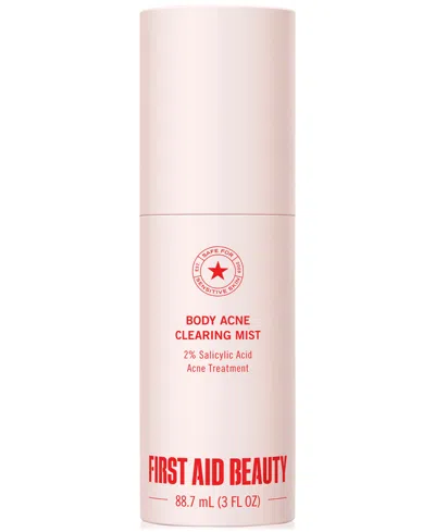 First Aid Beauty Body Acne Clearing Mist - 2% Salicylic Acid Acne Treatment 3 Oz/88.7 ml In Transparent