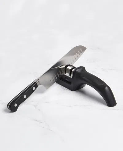 Cat Cora Cutlery-pro 2.25" Dual-action Handle Knife Sharpener In Multi