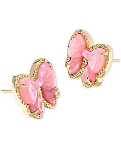 Kendra Scott Haley Bow Stud Earrings In Pink