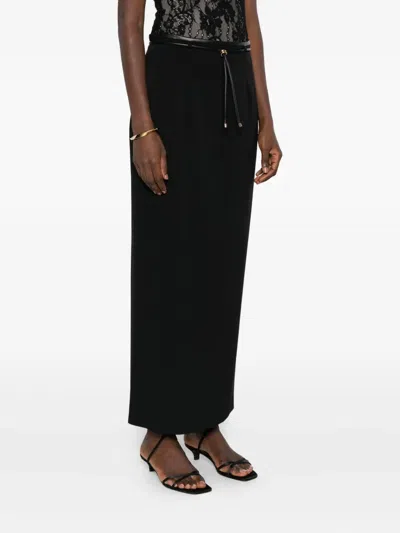 Agnona Drawstring Skirt In Black