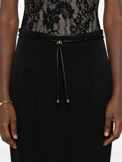 Agnona Drawstring Skirt In Black