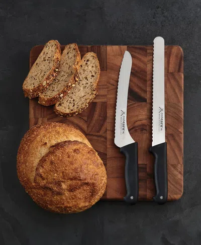 Cat Cora Cutlery-pro 9" Soft-grip Handle Offset Serrated Bread Knife In Multi