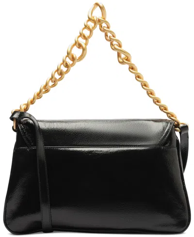 Arezzo Ivy Large Leather Crossbody In Black