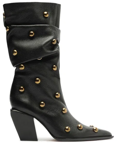 Schutz Tulsa Studded Boot In Black, Women's At Urban Outfitters In Multi