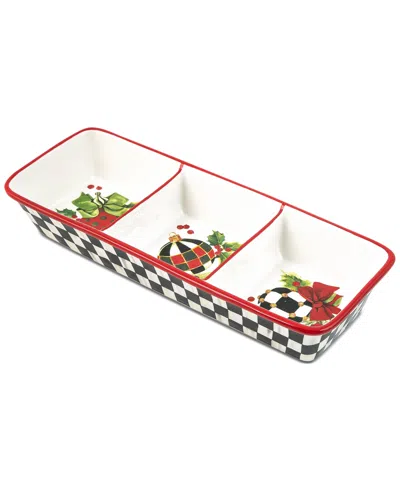 Mackenzie-childs Deck The Halls Trio Dish In Multi