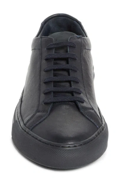 Common Projects Achilles Low-top Sneakers In Black Calf Leather In Black