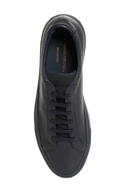 Common Projects Achilles Low-top Sneakers In Black Calf Leather In Black