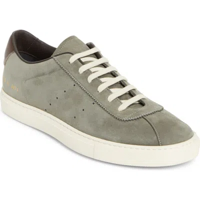 Common Projects Perforated Suede Sneakers In Gray