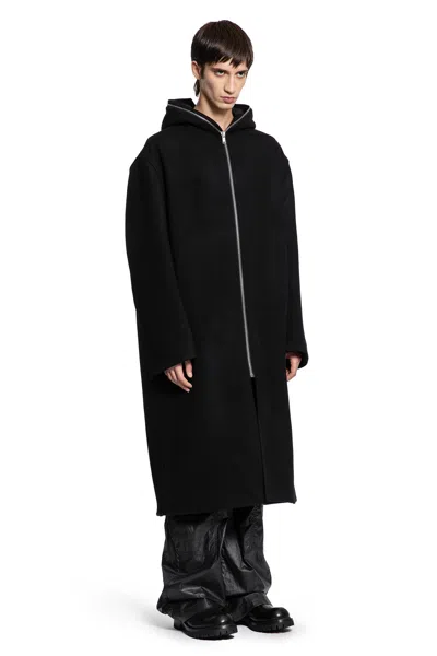 Rick Owens Concordians Gimp Mac In Melton In Black