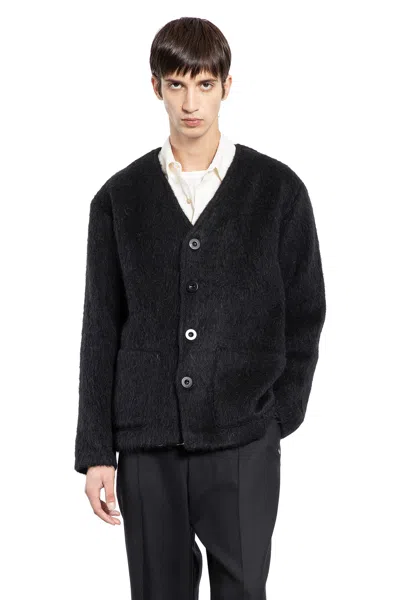 Our Legacy Wool Alpaca Cardigan In Black