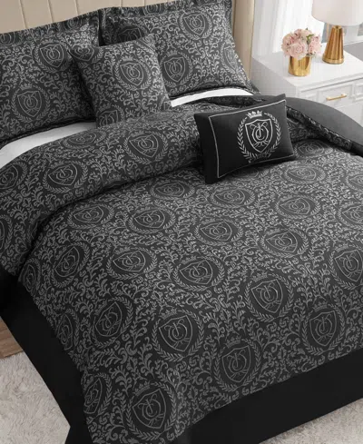 Juicy Couture Dovona 4-pc. Comforter Set, Twin/twin Xl In Black
