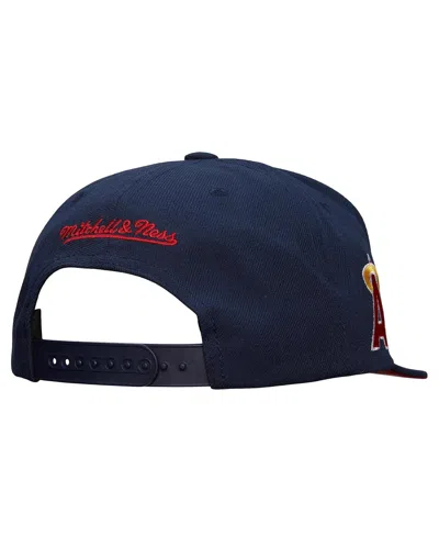 Mitchell & Ness Men's Navy California Angels Team Tagged Snapback Hat In Blue