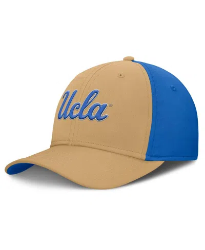 Jordan Men's Gold/blue Ucla Bruins 2025 Sideline Rise Local Performance Flex Hat In Brown