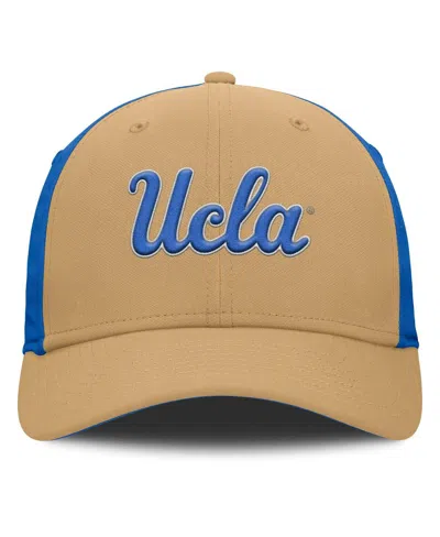 Jordan Men's Gold/blue Ucla Bruins 2025 Sideline Rise Local Performance Flex Hat In Brown
