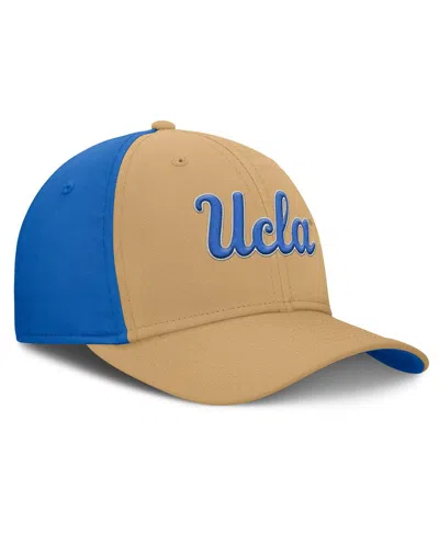 Jordan Men's Gold/blue Ucla Bruins 2025 Sideline Rise Local Performance Flex Hat In Brown