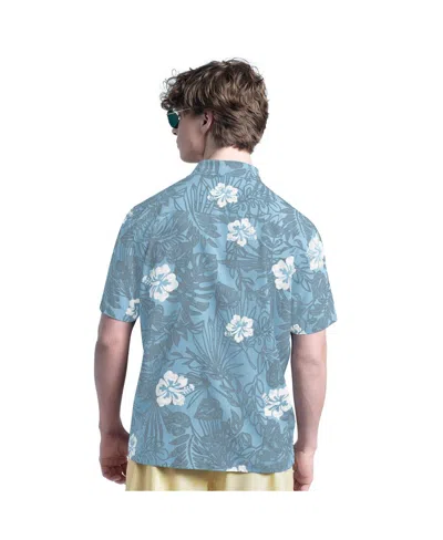 Margaritaville Men's Blue Cincinnati Reds Palm Shade Party Button-up Shirt In Blue