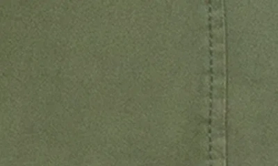 Liverpool Los Angeles Fitted Open Front Twill Blazer In Green