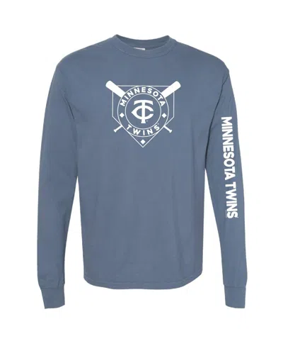 Soft As A Grape Women's Navy Houston Astros Pigment Dye Long Sleeve T-shirt In Blue