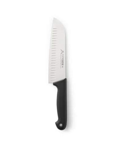 Cat Cora Cutlery-pro 7" Soft-grip Handle Granton Edge Santoku Knife In Multi