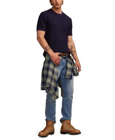 Lucky Brand Men's Short Sleeve Crewneck Sweater In Black