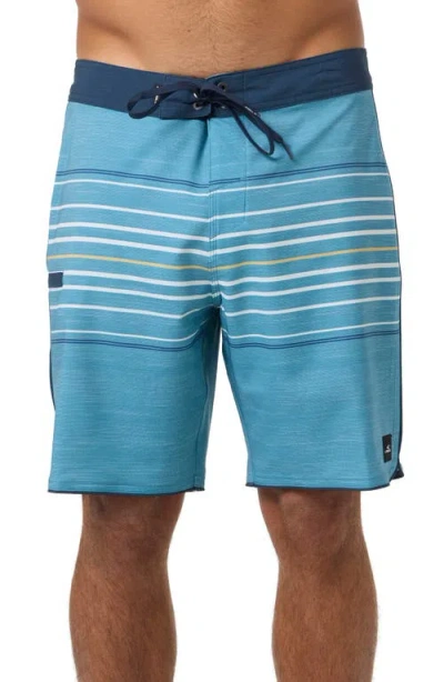 O'neill Hyperfreak Heat Stripe Swim Trunks In Gray