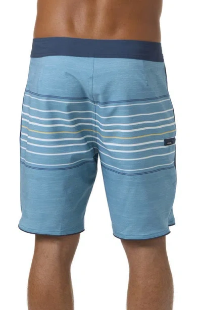 O'neill Hyperfreak Heat Stripe Swim Trunks In Gray