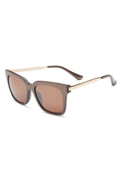 Diff Bella 54mm Square Sunglasses In Brown