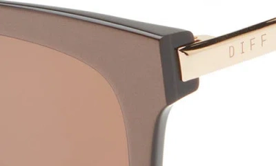 Diff Bella 54mm Square Sunglasses In Brown