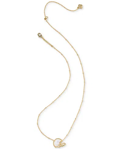 Kendra Scott Football Helmet 14k Gold Plated Pendant Necklace, 16-19