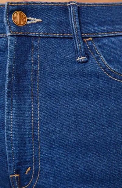 Mother The Hustler High Waist Ankle Bootcut Jeans In Multi