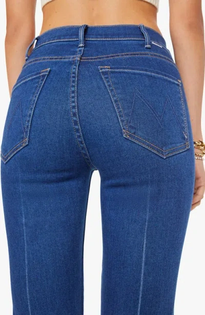 Mother The Hustler High Waist Ankle Bootcut Jeans In Multi