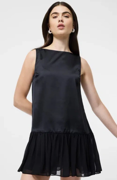 French Connection Marina Mini Dress In Black