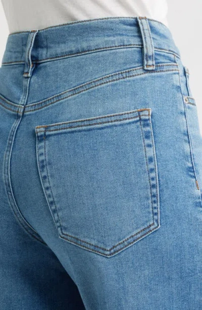 Frame Le High 'n' Tight Wide Leg Raw Cut Jeans In Blue