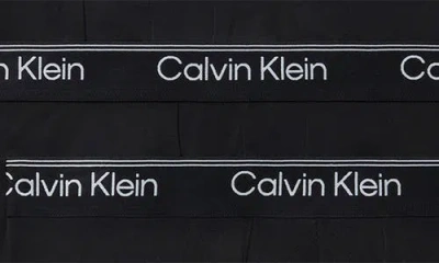 Calvin Klein 3-pack Microfiber Boxer Briefs In Black