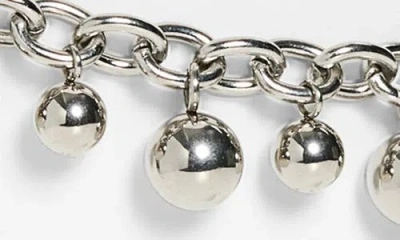 Vidakush Sphere Anklet In Silver