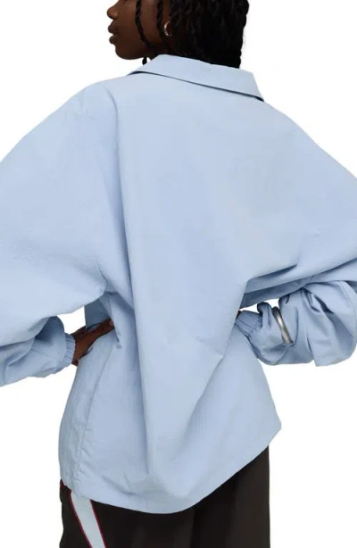 Puma X Fenty Nylon Drill Pullover In Blue