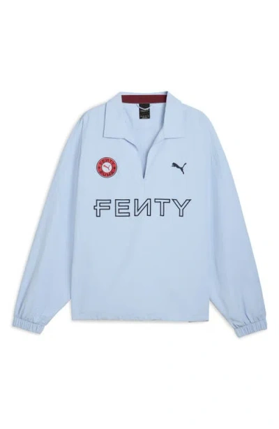 Puma X Fenty Nylon Drill Pullover In Blue