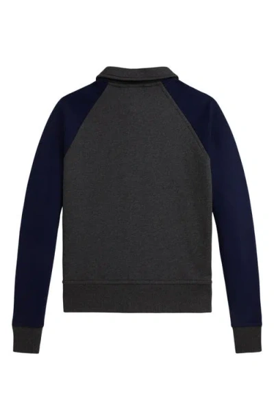 Polo Ralph Lauren Ralph Lauren Logo Fleece Jacket In Gray