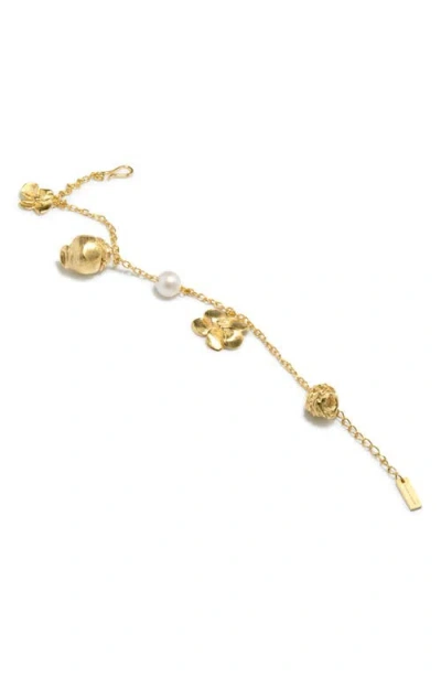 Completedworks Tumbled Multi Charm Bracelet In Gold
