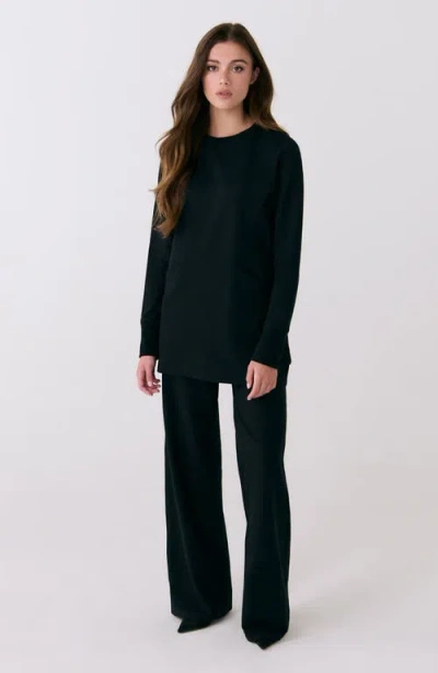 Lole Mindset Tunic Sweatshirt In Black