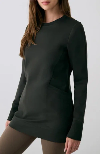 Lole Mindset Tunic Sweatshirt In Green