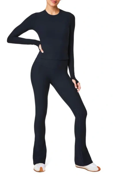 Spanx Micro Flare High Rise Pants In Blue