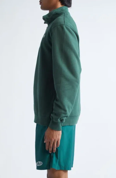 Palmes Remember Quarter Zip Graphic Pullover In Green