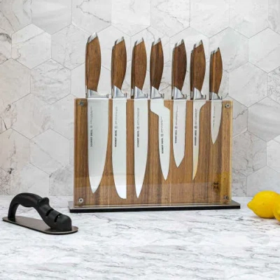 Schmidt Brothers Cutlery Bonded Teak 15-piece Knife Block Set In Brown
