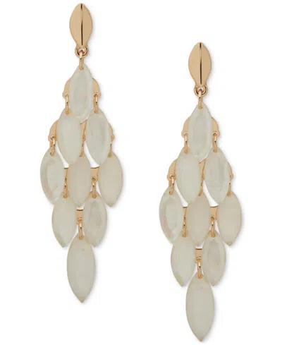 Lonna & Lilly Navette Disc Chandelier Earrings In Gold