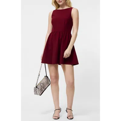 French Connection Women's Fit And Flare Low Back Mini Dress In Red