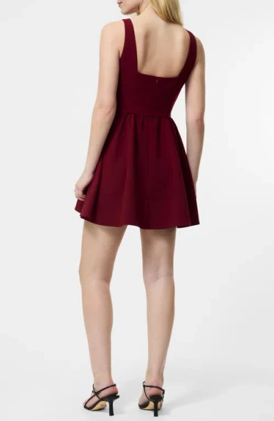 French Connection Women's Fit And Flare Low Back Mini Dress In Red