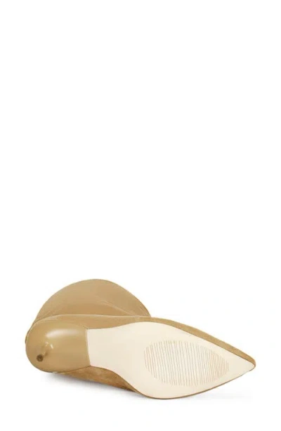 Azalea Wang Couture Crazy Pointed Toe Boot In Brown