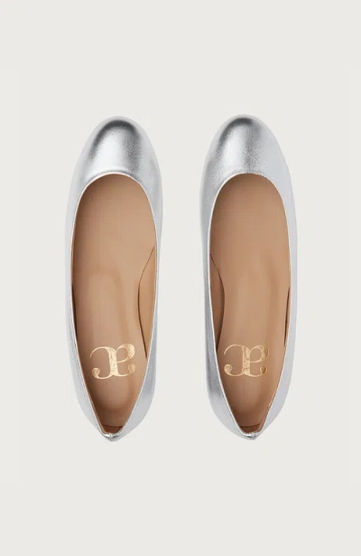 Andrea Carrano Baby Ballet Flat In Silver